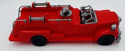 DE COLECCIÓN ELDON BIG POLY CAMIÓN DE BOMBEROS BOMBA PLÁSTICO, CAMIÓN DE BOMBEROS AÑOS 60 EE. UU. Foto 1 de 4