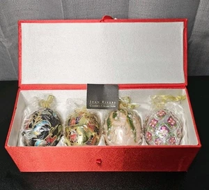 Joan Rivers Classics Faberge inspiriert Weihnachten EGG Ornamente 4er Set  - Bild 1 von 10