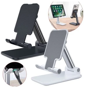 Support De Table Pliable En Métal Pour Tablette Et Téléphone Mobile - Afbeelding 1 van 6