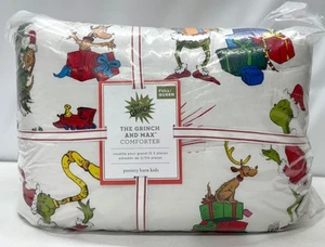 NEW Pottery Barn KIDS Dr. Seuss's The Grinch & Max FULL/QUEEN Comforter - Picture 1 of 1
