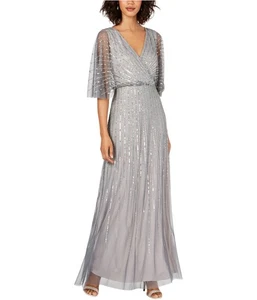 Adrianna Papell Damen Paillettenkleid Kleid, zinn, 6 897190076447 - Bild 1 von 3