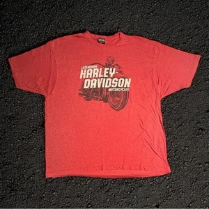 Bartels Los Angeles CA Harley-Davidson Red Men's T-Shirt Let’s Ride in XXXL 3XL - Picture 1 of 5
