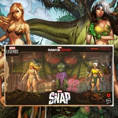Marvel Legends SDCC 2025 Savage Land SNAP 3 Pack Set Rogue Shanna Sauron Sin usar, en caja sellada Foto 1 de 4