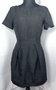 French Connection Size 6 Fit Flare Black Mini Dress q14 - Picture 1 of 9