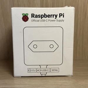 Official Raspberry Pi 4 Power Supply USB to Type-C Adapter - EU Plug (White) - Photo 1/2