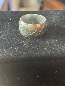 .925 Solid Sterling Silver Hand Made Wedding Band Ring Brad New Size 7 1/4 - Picture 1 of 5
