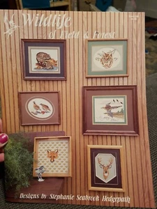 CROSS STITCH PATTERN BOOK WILDLIFE OF FIELD & FOREST - Picture 1 of 2
