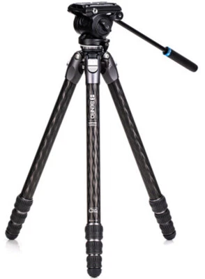 Benro Tortoise 34CLV Carbon Fibre 3 Series Tripod + S4 Pro Video Fluid Head (UK) - Image 1 of 4