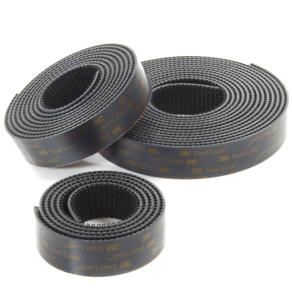 Klettband 3M Dual Lock Klett Klebeband SJ3550 CF schwarz 25,4mm | Längenwahl