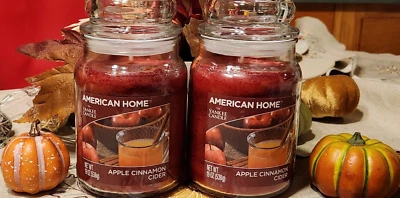 American Home by Yankee Candle APPLE CINNAMON CIDER  19 oz. Lot of 2 - Image 1 of 4