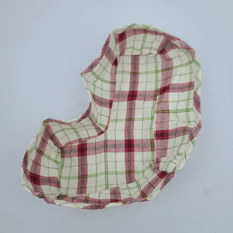 New Longaberger Fabric Christmas Collections Stocking Liner 2006 Plaid Tidings Cover