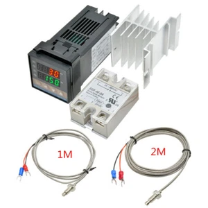 Termostato digitale REX-C100 PID regolatore di temperatura uscita SSR K termocoppia - Foto 1 di 49
