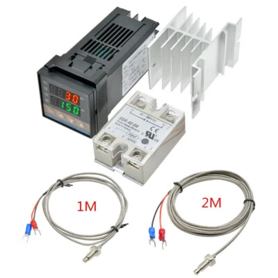 MARKENLOS Termostato digitale REX-C100 PID regolatore di temperatura uscita SSR K termocoppia