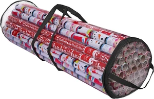 Christmas Gift Wrapping Paper Storage Organizer Bag, Store up to 24 Rolls 40 ... - Picture 1 of 1