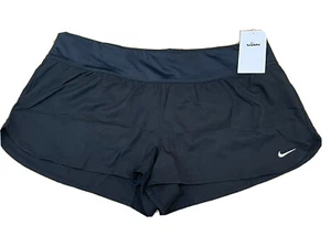 NIKE Women's Solid Element Swimming Boardshorts NWT Black SIZE: XL - Picture 1 of 4