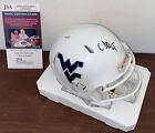 Cj Donaldson Jr Signed Autographed West Virgina Mountaineers Mini Helmet JSA N2