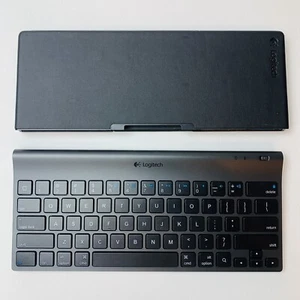 Logitech Bluetooth Tablet Ipad Keyboard With Case-Stand 820-003932 Black - Works - Picture 1 of 10
