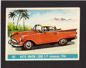 Auto Union 1000SP Deutschland seltenes Auto Automobil 60er Jahre Karte aus Spanien #1961 - Bild 1 von 1
