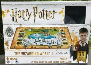 Harry Potter Wizarding World 4D puzzle 892 pieces EXUC complete Hogwarts - Picture 1 of 7
