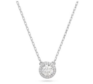 Swarovski 5636264 Rhodium Plated White Pavé Round Cut Constella Pendant - Picture 1 of 2