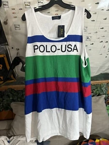 Polo Ralph Lauren Men's CP-93 Classic Fit Tank Top sz XL stadium 1992 p-wing usa - Picture 1 of 4