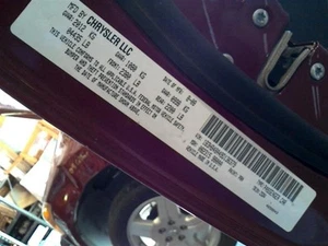 Chassis ECM With Front Seat Mounted Air Bag Fits 09 CALIBER 260726 - Picture 1 of 12