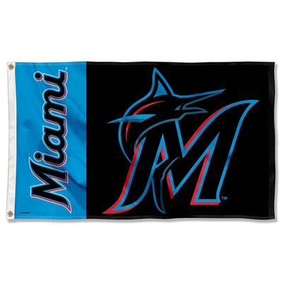 Miami Marlins Panel Banner Flag - Image 1 of 4