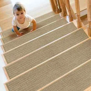 SMILOOL Stair Treads Non Slip for Wooden Steps Indoor 15 Pack 8" X 30" Carpet... - Picture 1 of 2