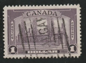 CANADA 1938 #245 Pictorial Issue (Château de Ramezay) - VF Used 01 - Picture 1 of 2