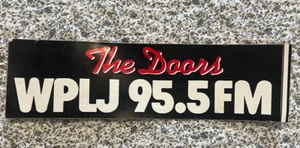 Pegatina parachoques vintage WPLJ 95,5 FM The Doors - Imagen 1 de 2