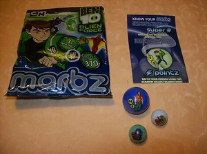 3 BIGLIE VETRO BEN TEN ALIEN FORCE cod.13035 - Foto 1 di 1