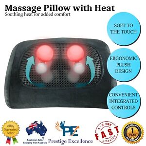 Homedics Shiatsu Massage Pillow - Soothing Heat Neck Back Shoulders Leg Massager