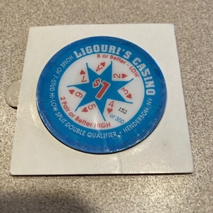 $1 Ligouri’s casino chip Nevada super rare - Picture 1 of 2