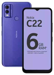 Nokia C22 (4GB RAM + 2GB Virtual, 64GB) 6.5" 13MP-Camera | 3-Day Battery Dura... - Imagen 1 de 5