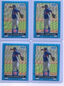 (4) 2012 Bowman Chrome Blue Wave Jeimer Candelario - Bild 1 von 2
