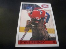 steve penny  (montreal canadians - goalie) 1985/86 o-pee-chee card #4 mint
