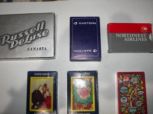 6 barajas ~ cartas de juego vintage - Imagen 1 de 2