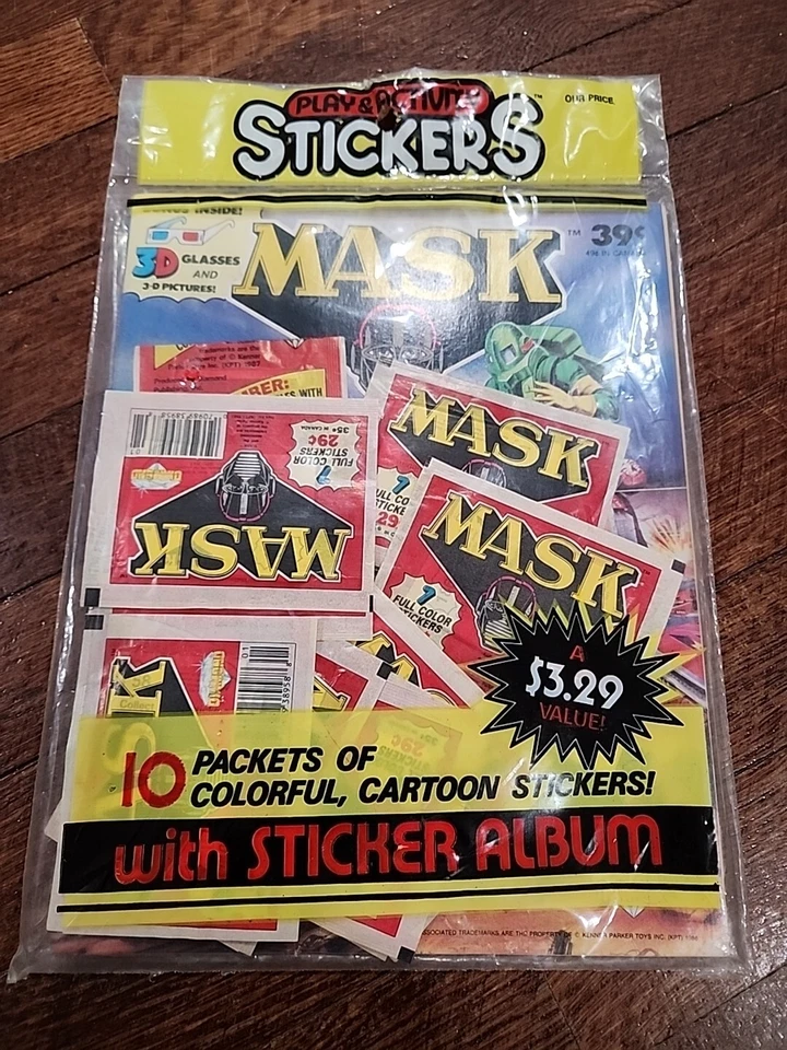 Vintage Diamond California Raisins Stickers Album Book 10 Sticker Packets 1988