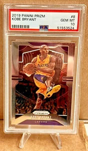 2019 Panini Prizm #8 Kobe Bryant (HOF) PSA 10 GEM-MT - Zdjęcie 1 z 2