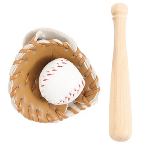 Baseball dreiteiliges Set Miniatur Schreibtisch Dekoration Sport Ornamente - Bild 1 von 12