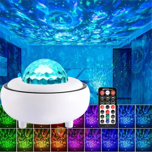 LED Galaxy Starry Night Light Projector Ocean Star Sky Party Baby Kids Room Lamp - Picture 1 of 18