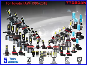 For Toyota RAV4 2013 2014 2015 - 4x 9005 LED Headlight Bulbs Kit High Low Beam - Picture 1 of 7