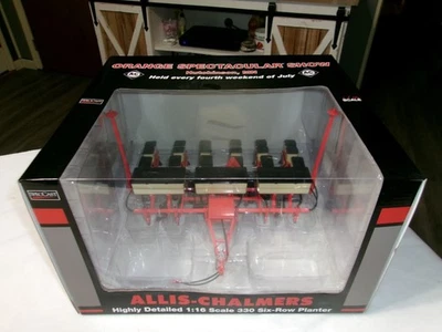 Maceta Agco Farm Toy Allis Chalmers nueva en caja naranja espectacular 330 6 filas Foto 1 de 2