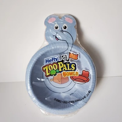 Zoo Pals Hefty 2004 12 Paper Bowls Variety pack New Old Stock Sealed Vintage Fun - Image 1 of 4