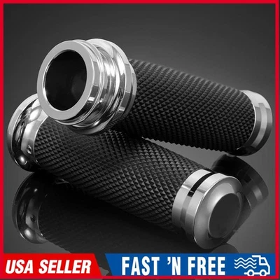 Par de empuñaduras electrónicas de acelerador de 1" para Harley Road King Street Electra Glide Foto 1 de 4