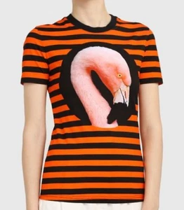 Givenchy Flamingo Printed Stripped T-shirt New Size XS - Picture 1 of 3