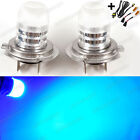 H7 Blue LED bulbs w/ Decoder Harness for High Beam / Daytime Running Lights