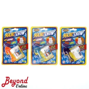 Party Central 3PK Magic Snow Set With Mini Shovel Fake Snow Stocking Filler Gift - Picture 1 of 24
