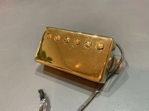 1982 GIBSON SG Humbucker Pickup Gold Cover 14k Les Paul - Picture 1 of 5