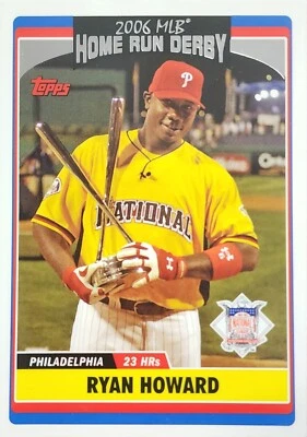 2006 Topps Baseball Card MLB Home Run Derby Ryan Howard 23HRs UH283 - Image 1 of 2